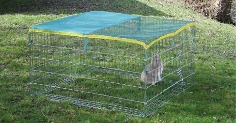 RECINTO DA ESTERNO PER CONIGLI VARIO 120 X 120 X 59 CM in Conigliere e gabbie  per conigli e criceti da Agri Zoo, Zootecnica e Tutto per il Cavallo