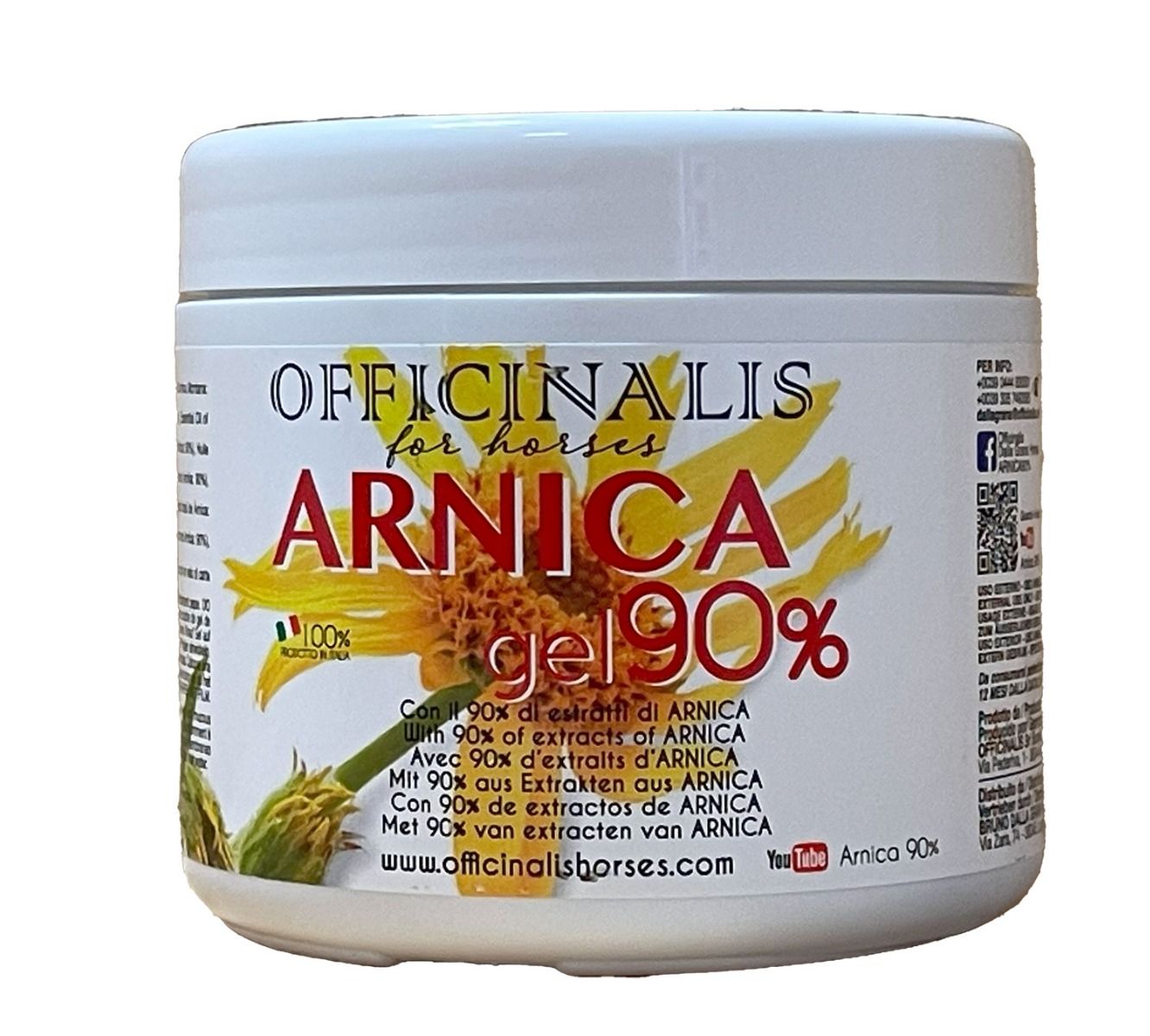 OFFICINALIS ARNICA GEL, PER CAVALLI, 500 ML in Gel rinfrescanti da Agri Zoo,  Zootecnica e Tutto per il Cavallo