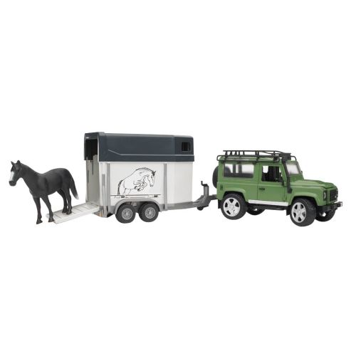 LAND ROVER DEFENDER CON TRAILER 1 CAVALLO