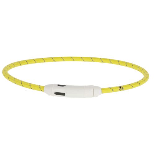 COLLARE MAXI SAFE A LED GIALLO 65 CM