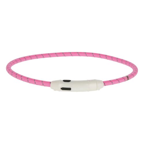 COLLARE MAXI SAFE A LED ROSA 65 CM