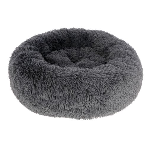 LETTINO PER CANI MORBIDO FLUFFY GRIGIO CHIARO DIAM. 76 CM