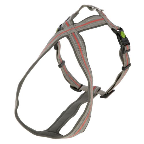 PETTORINA PER CANI XENOS 50-80 CM GRIGIO E ROSSO