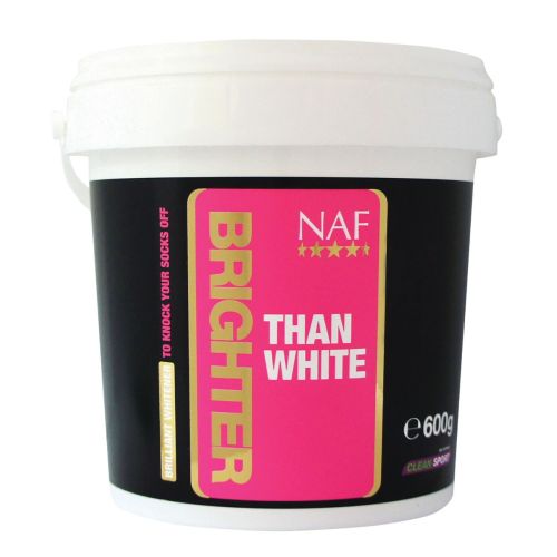 NAF BRIGHTER THAN WHITE 600 GR. SBIANCANTE PER CAVALLI GRIGI