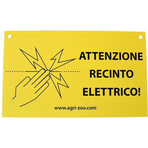 TABELLA "ATTENZIONE RECINTO ELETTRICO"