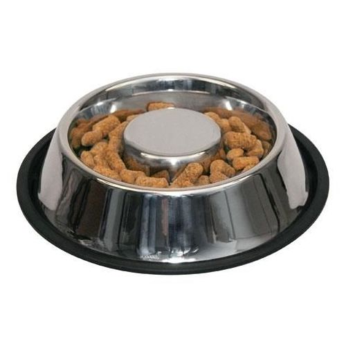 CIOTOLA PER GATTI E CANI IN ACCIAIO INOX ANTI DRIBBLE,  500 ML