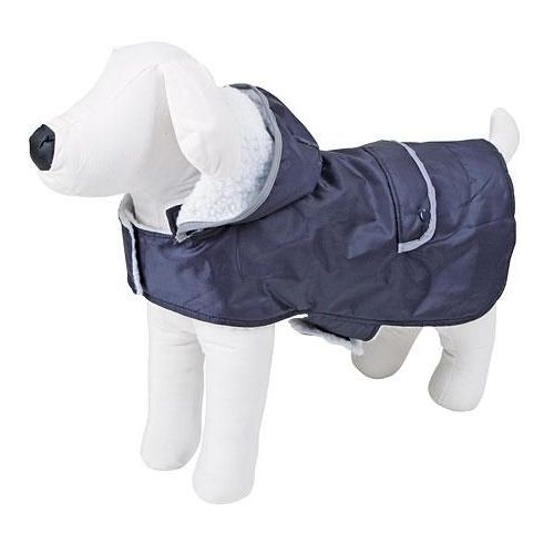 CAPPOTTINO PER CANI TEDDY 27 CM, IMPERMEABILE, STRISCE RIFLETTENTI SULLA TASCA POSTERIORE