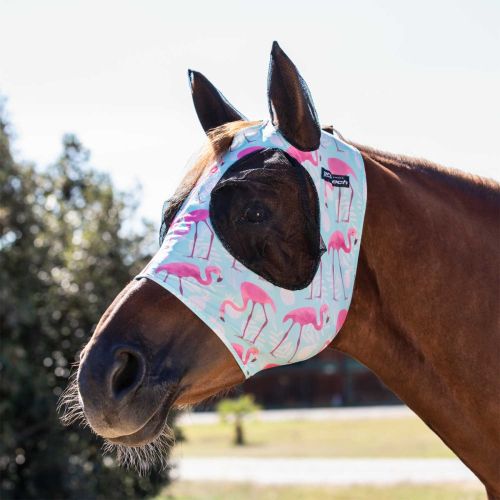 MASCHERA ANTI MOSCHE LYCRA E RETINA COPRIORECCHIE FLAMINGO