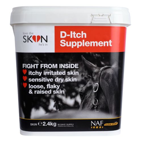 NAF LOVETHESKINHE'SIN D-ITCH SUPPLEMENT 2,4 KG. INTEGRATORE PER DERMATITE ESTIVA