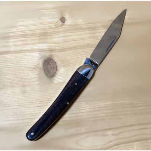 COLTELLO DA TREKKING CON MANICO IN LEGNO E LAMA ACCIAIO INOX