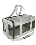 BORSA PER CANI CASUAL GRIGIA 52X31X31CM FINO A 12KG