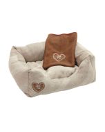 Lettino Cuccia da Interno con Cuscino Reversibile per Cani Amy