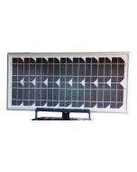 PANNELLO SOLARE 20 Watt completo di supporto, collegamenti e regolatore di carica