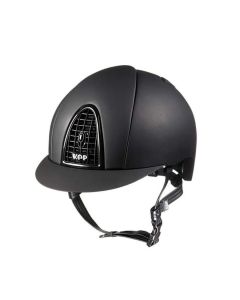 CAP EQUITAZIONE CROMO MATT NERO, KEP ITALIA