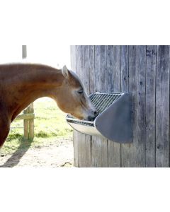 MANGIATOIA AD ANGOLO PER CAVALLI LT.90 con griglia quale antispreco  foraggio. in Ad angolo da Agri Zoo, Zootecnica e Tutto per il Cavallo