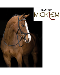 HORSEWARE TESTIERA RAMBO MICKLEM DIAMANTE NERA -FULL-