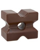 CUBO CIOCCOLATO IN PE PER OSTACOLI  Da cm. 56x45xH.36