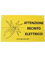 TABELLA "ATTENZIONE RECINTO ELETTRICO"