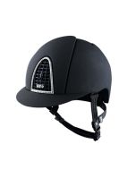 CAP EQUITAZIONE CROMO T SWAROVSKI NERO, KEP ITALIA