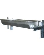 ABBEVERATOIO IN ACCIAIO INOX,  LUNGH.1,5 M, MONTATURA A MURO, 50 L, PESO 39 KG, RISCALDAMENTO 200 WATT