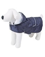 CAPPOTTINO PER CANI TEDDY 27 CM, IMPERMEABILE, STRISCE RIFLETTENTI SULLA TASCA POSTERIORE