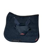 ANIMO SOTTOSELLA E CUFFIA DRESSAGE IN VELLUTO BLU NAVY