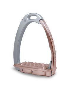 STAFFE INGLESE DI SICUREZZA TECH STIRRUP COL. ARGENTO - ORO ROSA