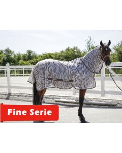 COPERTA ANTIMOSCHE E ANTI ECZEMA CON COLLO RUGBE ZEBRA BEIGE