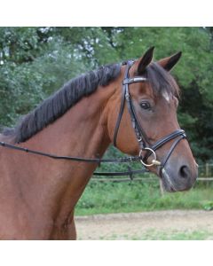 REDINI CON TERMINALI IN PELLE, COLORE NERO