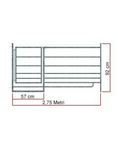 PANNELLO MODULARE PER OVI -CAPRINI DA 2,75 MT CON PASSAGGIO UOMO E ANIMALE