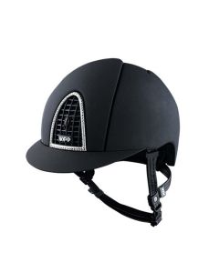 CAP EQUITAZIONE CROMO T SWAROVSKI NERO, KEP ITALIA