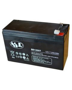 BATTERIA  RICARICABILE 12 Volt - 7,2 Ah  acc. erm.