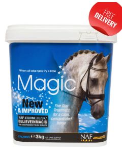 NAF MAGIC POWDER 3 KG INTEGRATORE CALMANTE E RILASSANTE PER CAVALLI